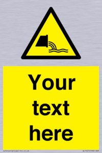 Custom Warning sewage effluent outfall